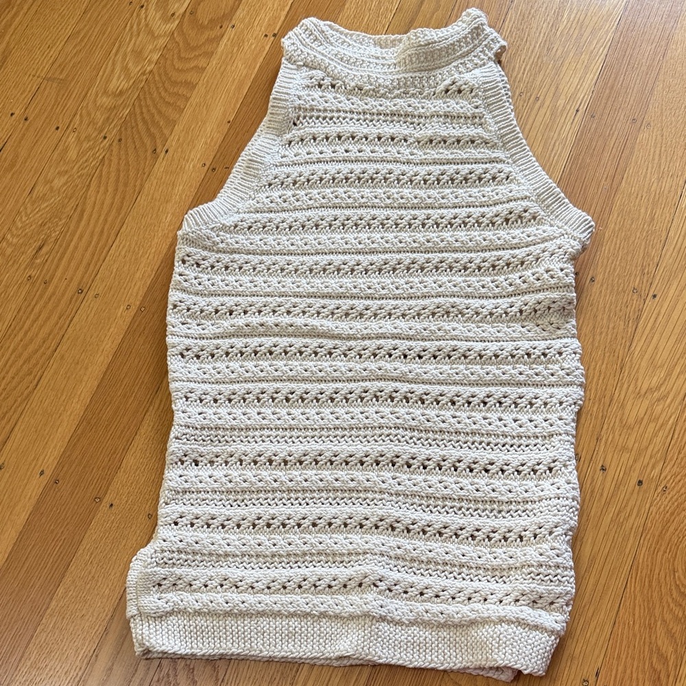Banana Republic Ivory Knit Top